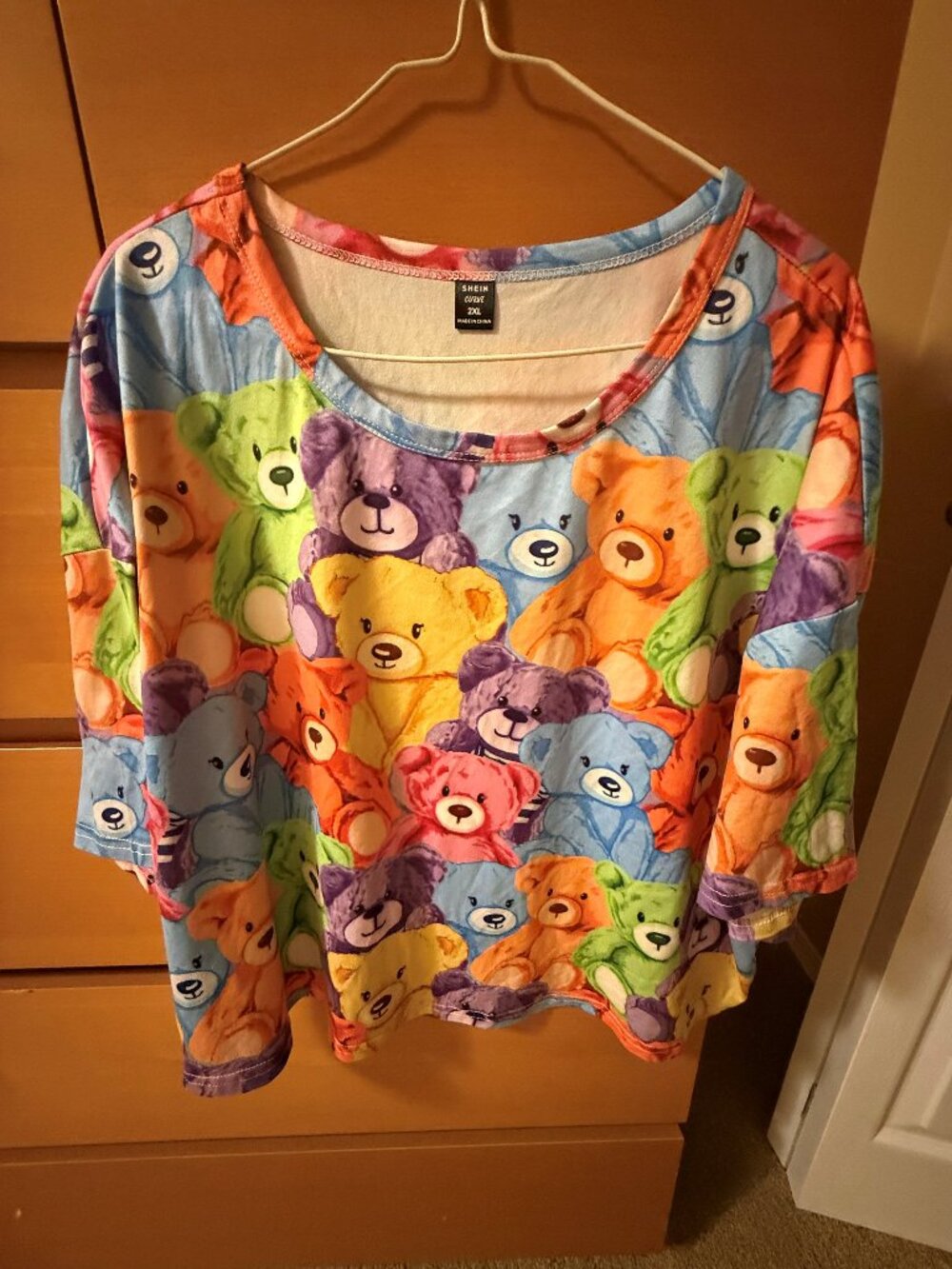 Shein Colourful Teddy Bears Top